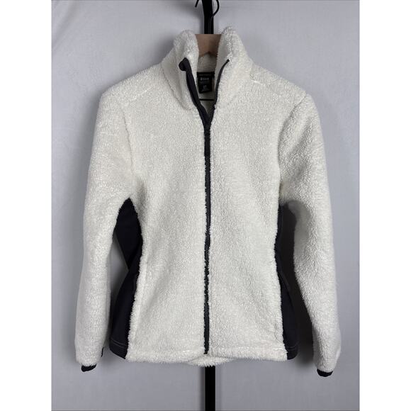 Helly Hansen Jackets & Blazers - Helly Hansen Fleece Jacket Women's Small White High Pile Full Zip Stretch Panels